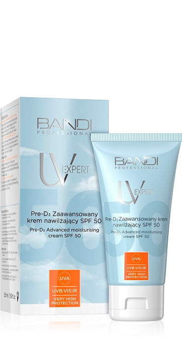 pre-D3 Advanced moisturising cream SPF 50 tube box